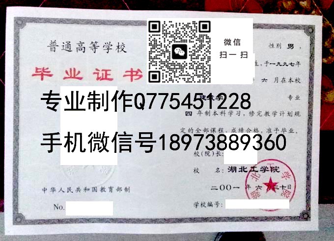 湖北工学院毕业证样本老版图片