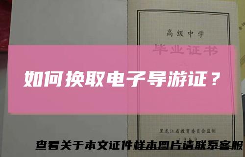 如何换取电子导游证？