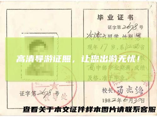 高清导游证照，让您出游无忧！