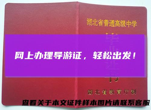 网上办理导游证，轻松出发！