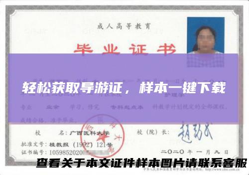 轻松获取导游证，样本一键下载