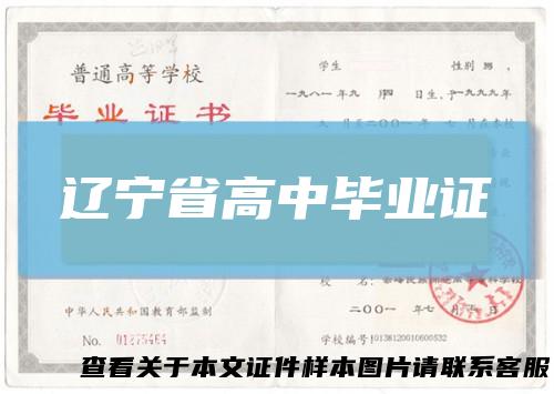 辽宁省高中毕业证