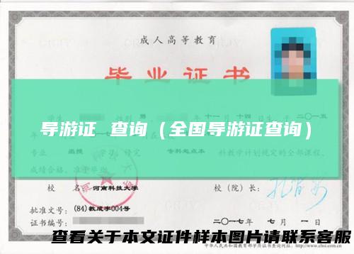 导游证查询（全国导游证查询）
