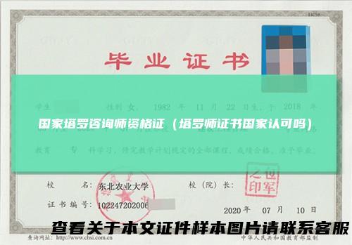 国家塔罗咨询师资格证（塔罗师证书国家认可吗）