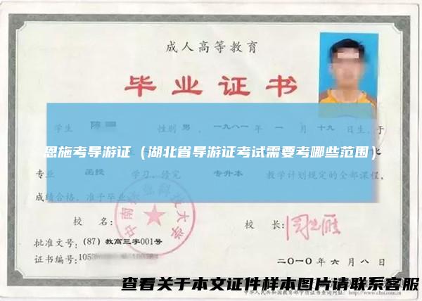 恩施考导游证（湖北省导游证考试需要考哪些范围）