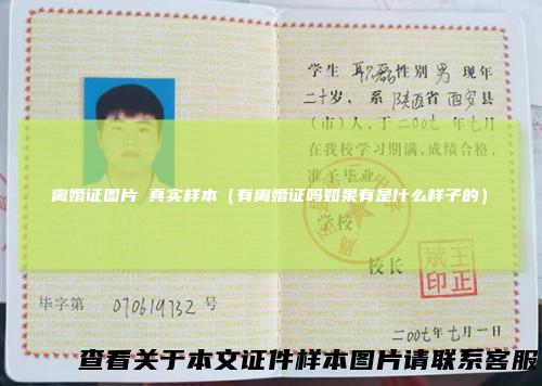 离婚证图片真实样本（有离婚证吗如果有是什么样子的）