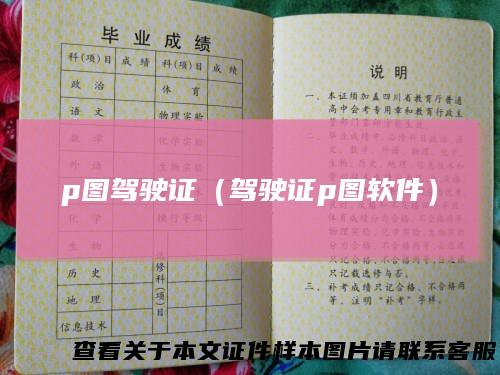p图驾驶证（驾驶证p图软件）