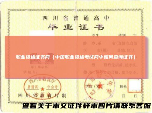 职业资格证书网（中国职业资格考试网中如何查询证书）