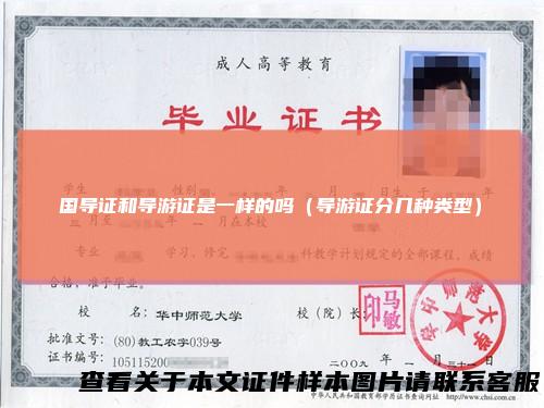 国导证和导游证是一样的吗（导游证分几种类型）