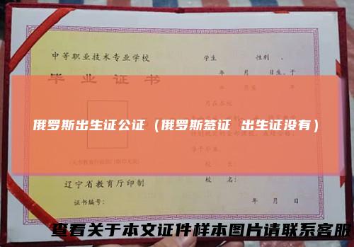 俄罗斯出生证公证（俄罗斯签证出生证没有）