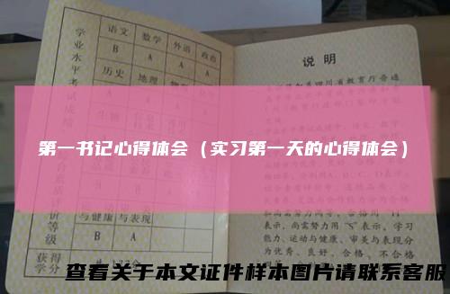 第一书记心得体会（实习第一天的心得体会）