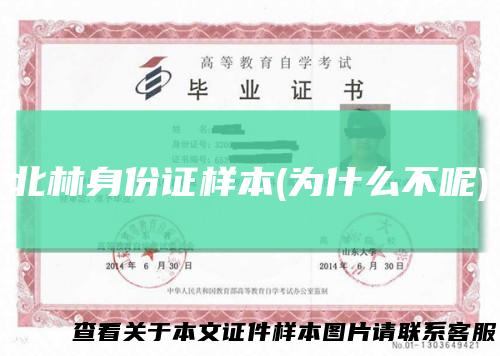 北林身份证样本(为什么不呢)