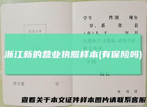 浙江新的营业执照样本(有保险吗)