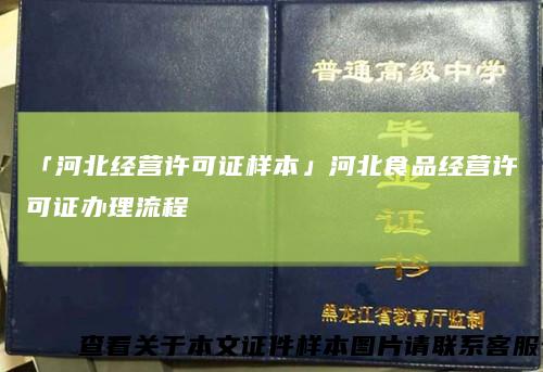 「河北经营许可证样本」河北食品经营许可证办理流程