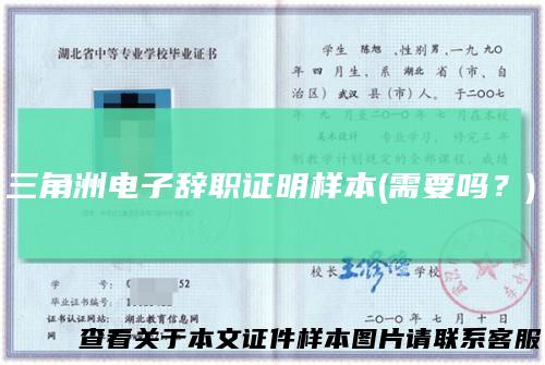 三角洲电子辞职证明样本(需要吗？)