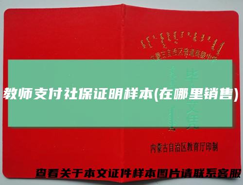 教师支付社保证明样本(在哪里销售)