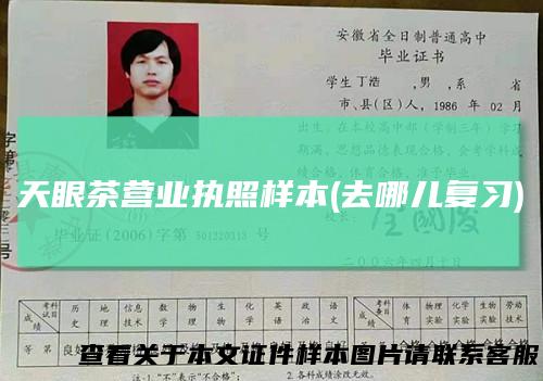 天眼茶营业执照样本(去哪儿复习)