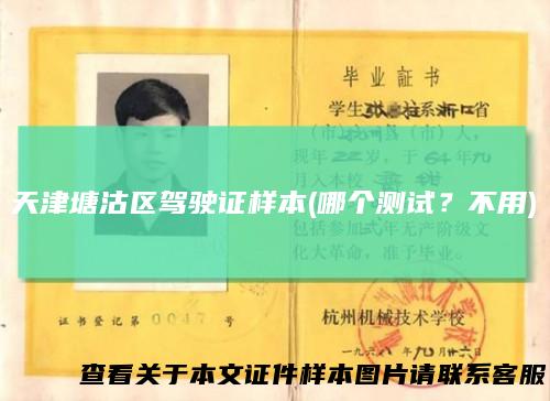 天津塘沽区驾驶证样本(哪个测试？不用)