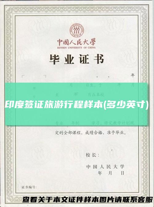 印度签证旅游行程样本(多少英寸)