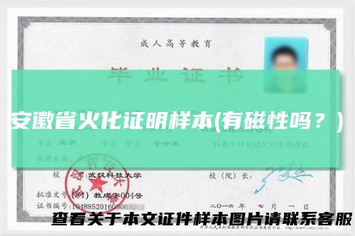 安徽省火化证明样本(有磁性吗？)