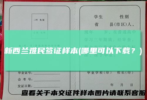 新西兰难民签证样本(哪里可以下载?)