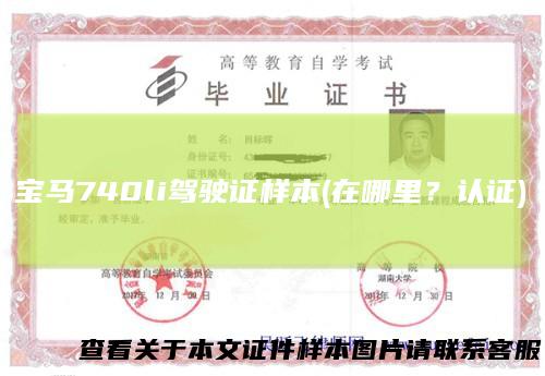 宝马740li驾驶证样本(在哪里？认证)