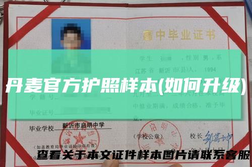 丹麦官方护照样本(如何升级)