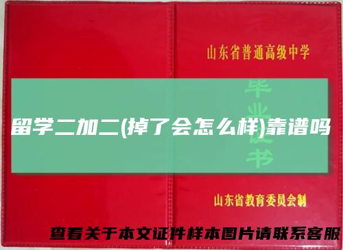 留学二加二(掉了会怎么样)靠谱吗
