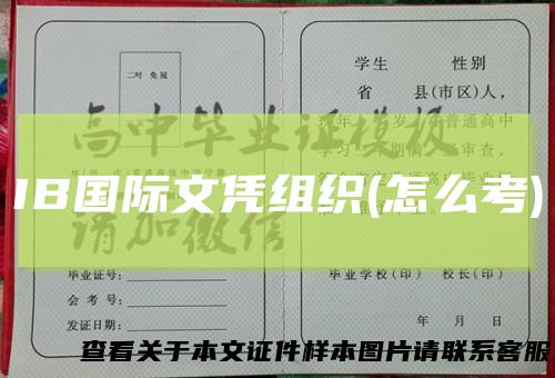 IB国际文凭组织(怎么考)