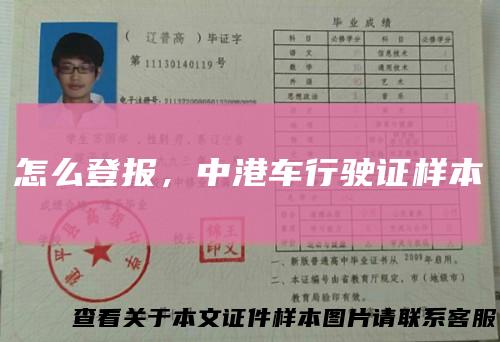 怎么登报，中港车行驶证样本