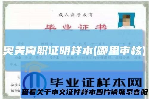 奥美离职证明样本(哪里审核)