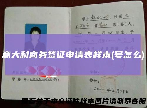 意大利商务签证申请表样本(号怎么)