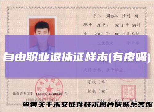 自由职业退休证样本(有皮吗)