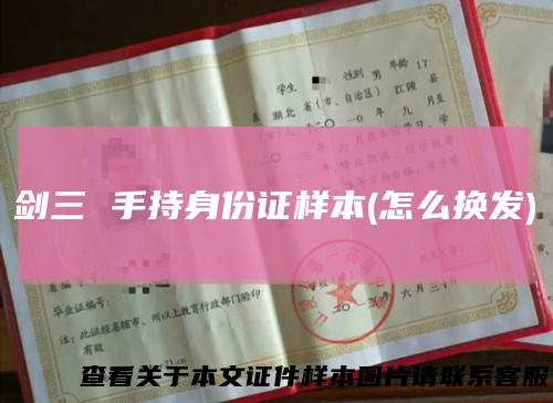 剑三 手持身份证样本(怎么换发)