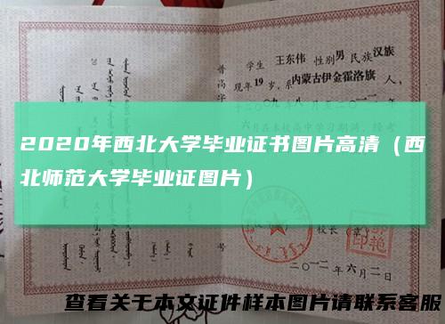 2020年西北大学毕业证书图片高清(西北师范大学毕业证图片)