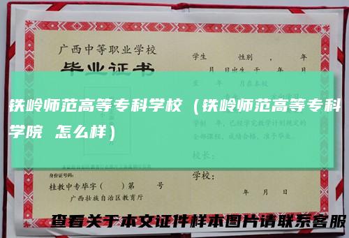铁岭师范高等专科学校（铁岭师范高等专科学院怎么样）