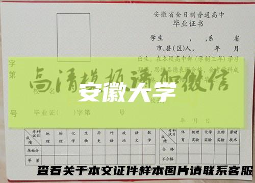 安徽大学