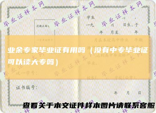 业余专家毕业证有用吗(没有中专毕业证可以读大专吗)