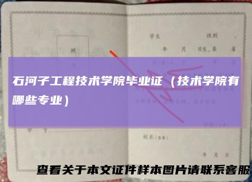 石河子工程技术学院毕业证（技术学院有哪些专业）