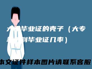 大专毕业证的壳子(大专拿不到毕业证几率)