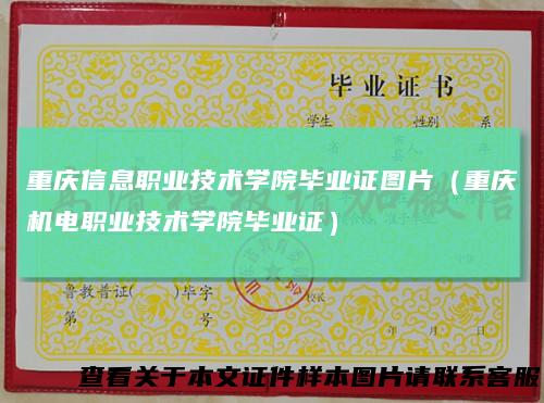 重庆信息职业技术学院毕业证图片（重庆机电职业技术学院毕业证）