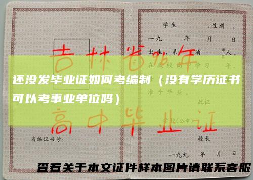 还没发毕业证如何考编制(没有学历证书可以考事业单位吗)