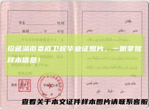 珍藏湖南娄底卫校毕业证照片，一眼掌握样本信息！
