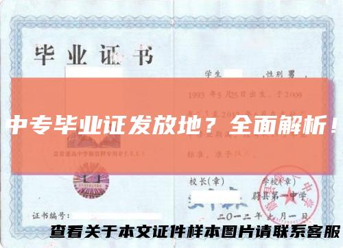 中专毕业证发放地？全面解析！