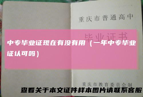 中专毕业证现在有没有用(一年中专毕业证认可吗)