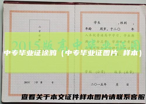 中专毕业证涂鸦（中专毕业证图片样本）