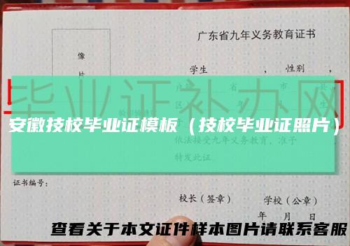 安徽技校毕业证模板（技校毕业证照片）