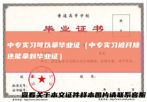 中专实习可以拿毕业证（中专实习被开除还能拿到毕业证）