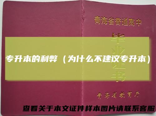 专升本的利弊(为什么不建议专升本)