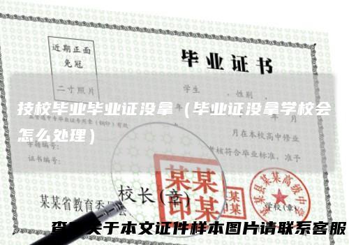 技校毕业毕业证没拿(毕业证没拿学校会怎么处理)